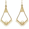 Calico Juno Designs Ivory Pearl Earrings C41 Artistic Artisan Designer Jewelry
