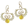 Calico Juno Designs Lemon Chalcedony Earrings N138 Artistic Artisan Designer Jewelry