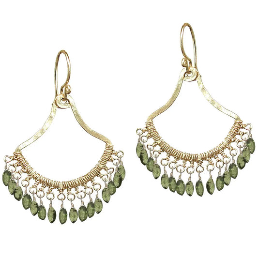 Calico Juno Designs Peridot Earrings K64 Artistic Artisan Designer Jewelry