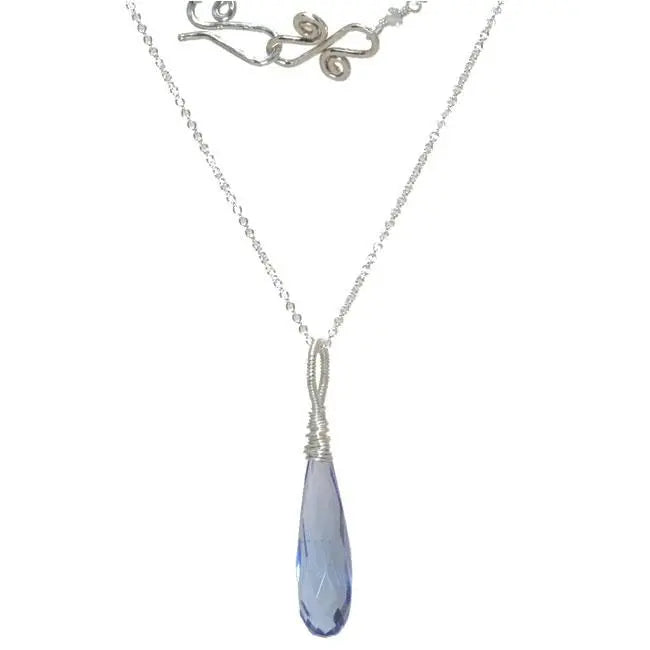 Calico Juno Designs Royal Blue Crystal Necklace NK366 Artistic Artisan Designer Jewelry