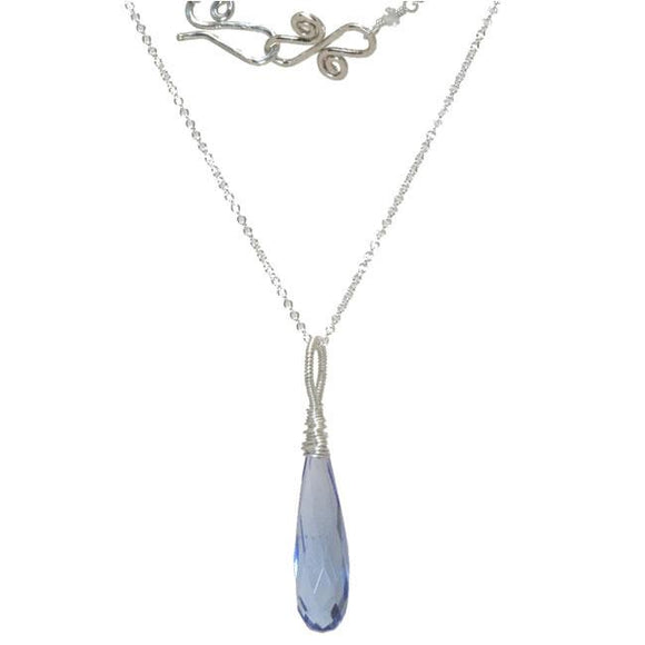 Calico Juno Designs Royal Blue Crystal Necklace NK366 Artistic Artisan Designer Jewelry
