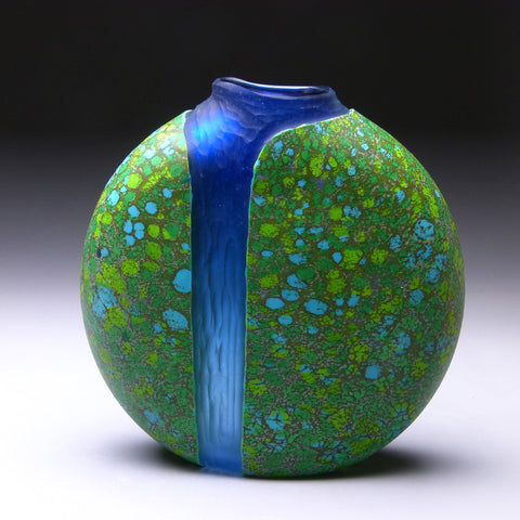 Cascade Series Alpine Cascade Handblown Glass Vase by Thomas Spake Studios Artisan Handblown Art Glass Vases