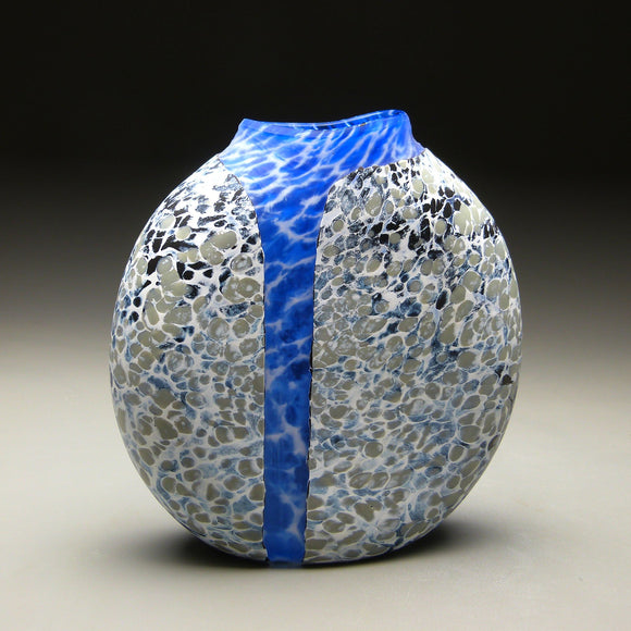 Cascade Series Glacial Shift Handblown Glass Vase by Thomas Spake Studios Artisan Handblown Art Glass Vases