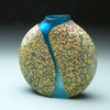 Cascade Series Sandy Flowing Cascade Handblown Glass Vase by Thomas Spake Studios Artisan Handblown Art Glass Vases