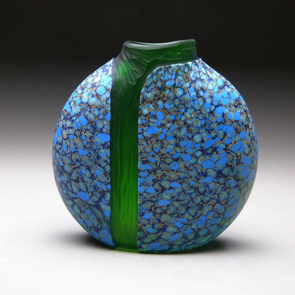 Cascade Series Under Current Handblown Glass Vase by Thomas Spake Studios Artisan Handblown Art Glass Vases