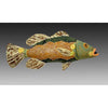 Cathy and Carie Crain of Crain Pottery Art Studio Sea Bass Shown in Dark Colorway C Sea Bass Hand Crafted Art Pottery