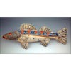 Cathy and Carie Crain of Crain Pottery Art Studio Walleye Fish Wall Sculpture Shown in Smoke Colorway C Wal Hand Crafted Art Pottery