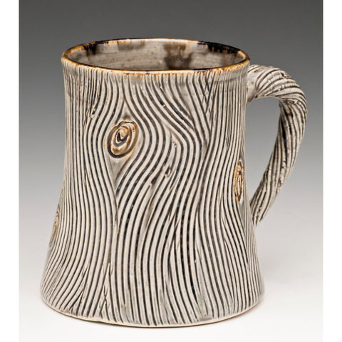 Clay House Pots by Amy Elswick Coffee Log Mug Handthrown Stoneware Clay