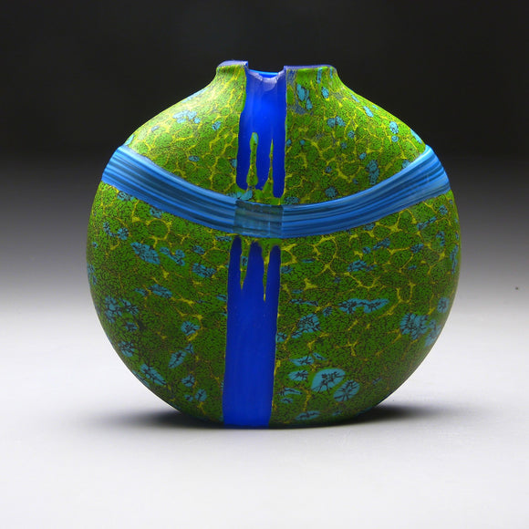 Convergence Series in Tributary Handblown Glass Vase by Thomas Spake Studios Artisan Handblown Art Glass Vases