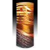 Copper Elements by Dan and Frances Hedblom North Shore Lake 12x26 Artistic Artisan Crafted Flame Painted Copper Wall Sculptures