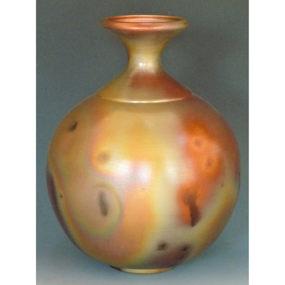 Cosmic Clay Studio Flair Vase Number 30 Sawdust Fired Handmade Pottery