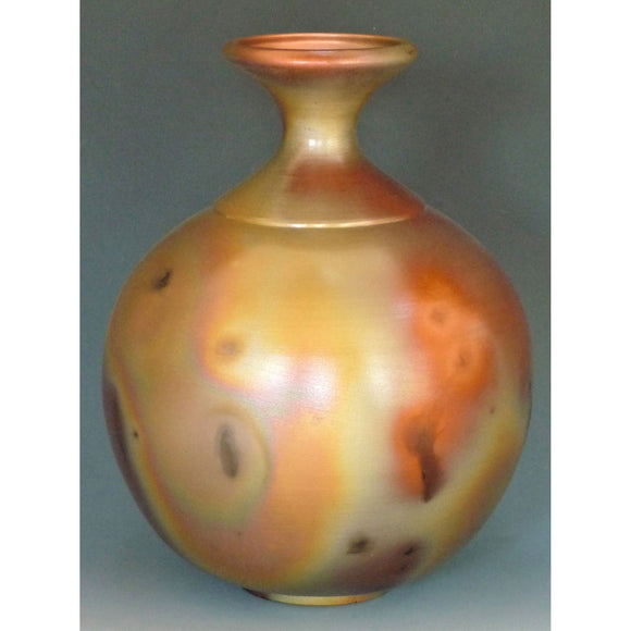 Cosmic Clay Studio Flair Vase Number 30 Sawdust Fired Handmade Pottery