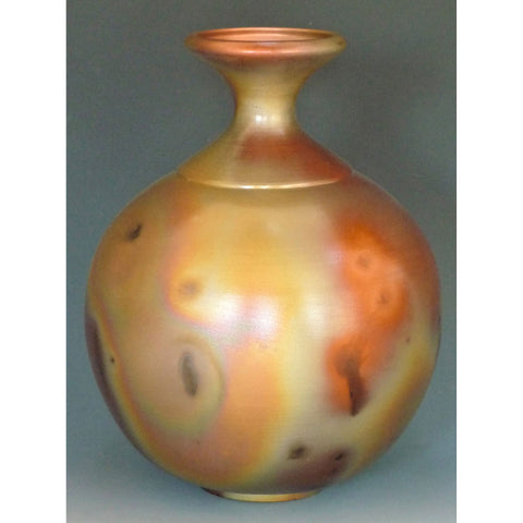 Cosmic Clay Studio Flair Vase Number 30 Sawdust Fired Handmade Pottery