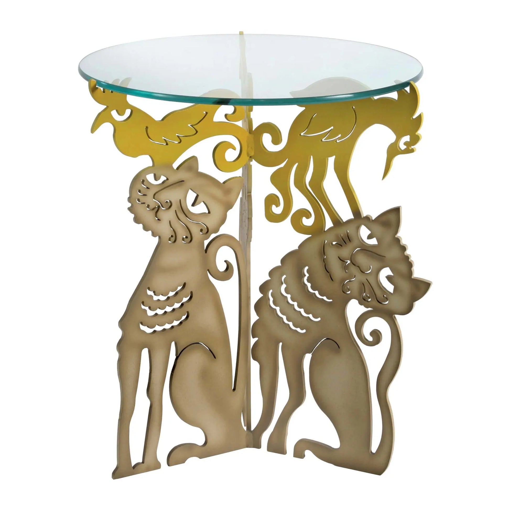 Cricket Forge Cat Trio Table Artistic Functional Outdoor Indoor Sculptural Tables Furniture