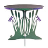 Cricket Forge Cattail Patio Table Artistic Functional Outdoor Indoor Sculptural Tables Furniture