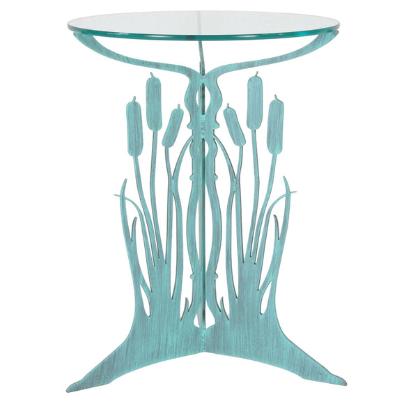 Cricket Forge Cattail Table Artistic Functional Outdoor Indoor Sculptural Tables Furniture