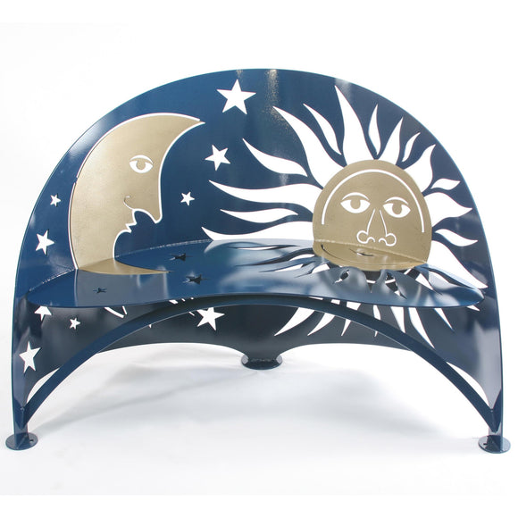 Cricket Forge Celestial Bench, Artistic Functional Outdoor-Indoor Metal Furniture
