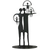 Cricket Forge Family Group Sculpture Artistic Functional Outdoor Indoor Sculptures in Black