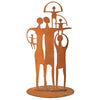 Cricket Forge Family Group Sculpture Artistic Functional Outdoor Indoor Sculptures in Natural Rust