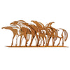 Horses Sculpture, Metal Outdoor-Indoor Sculpture by Cricket Forge