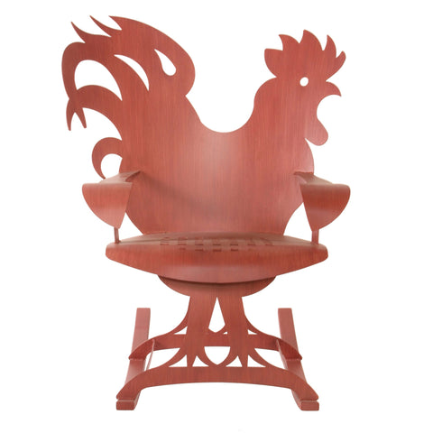 Cricket Forge Rooster Rocking Chair Artistic Functional Outdoor Indoor Sculptural Rocking Chairs Furniture