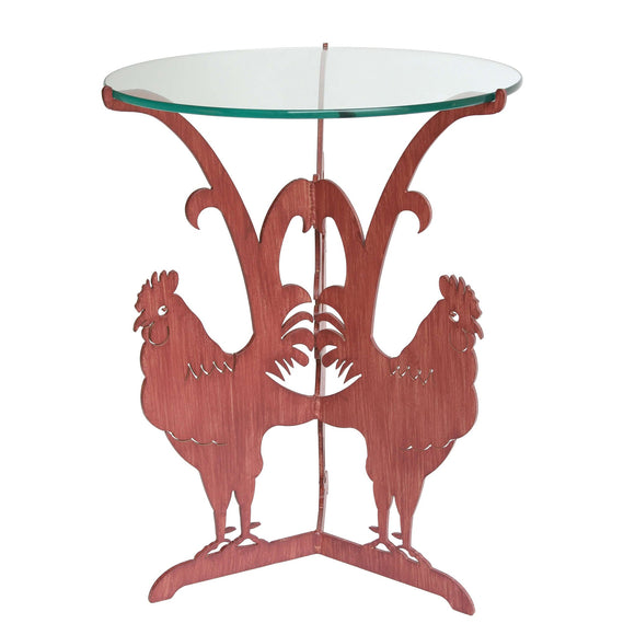 Cricket Forge Rooster Table Artistic Functional Outdoor Indoor Tables Furniture
