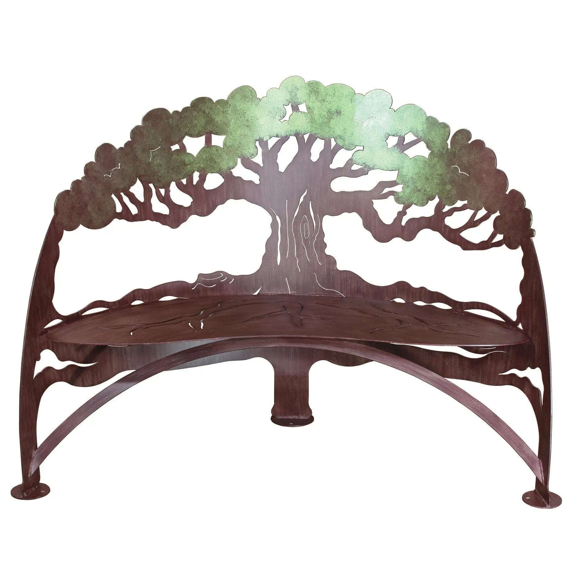 Tree of life new arrivals metal garden bench