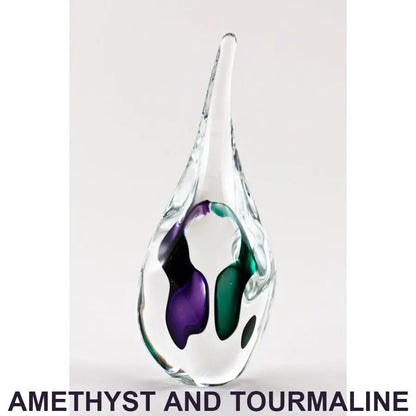 D. 10" H Amethyst and Tourmaline Dancing souls