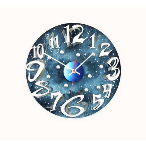 David Scherer Mod Disk Sky Wall Clock Artistic Artisan Crafted Designer Clocks