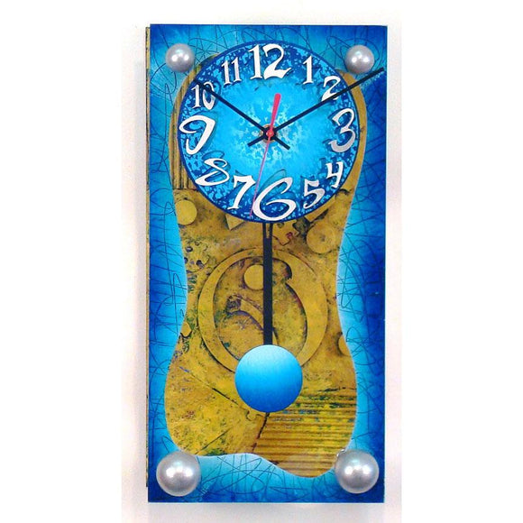 David Scherer Pendulum Wall Clock April Artistic Artisan Designer Handmade Clocks