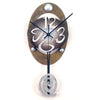 David Scherer Pendulum Wall Clock Oval 9 Artistic Artisan Designer Handmade Clocks
