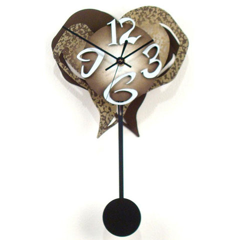 David Scherer Pendulum Wall Clock Small Heart 3 Artistic Artisan Designer Handmade Clocks
