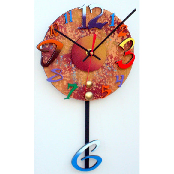 David Scherer Pendulum Wall Clock Time 6 Artistic Artisan Designer Handmade Clocks