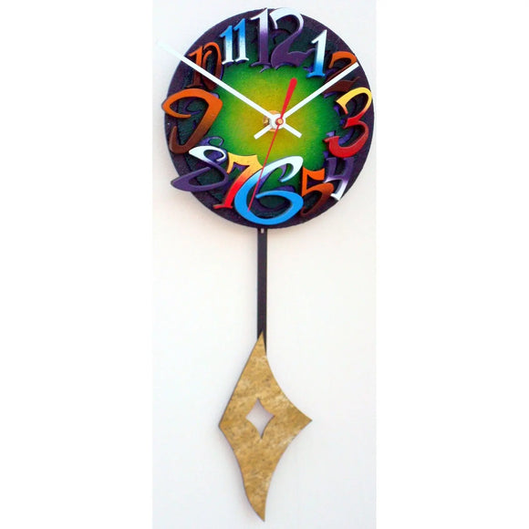 David Scherer Pendulum Wall Clock Time 7 Artistic Artisan Designer Handmade Clocks