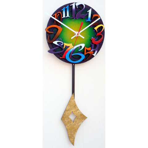 David Scherer Pendulum Wall Clock Time 7 Artistic Artisan Designer Handmade Clocks