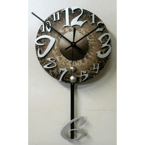 David Scherer Pendulum Wall Clock Time Stone Artistic Artisan Designer Handmade Clocks