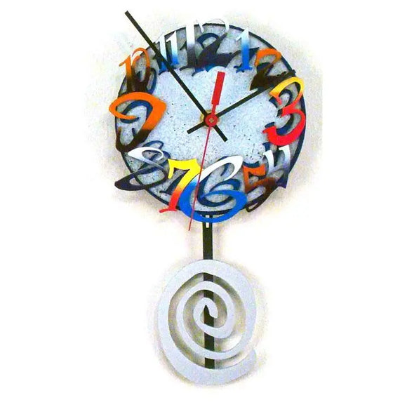 David Scherer Pendulum Wall Clock Time Z Artistic Artisan Designer Handmade Clocks