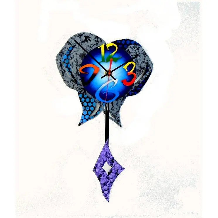 David Scherer Small Heart 10 Wall Clock Artistic Artisan Crafted Designer Clocks