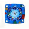 David Scherer TV Mod Blue Wall Clock Artistic Artisan Crafted Designer Clocks