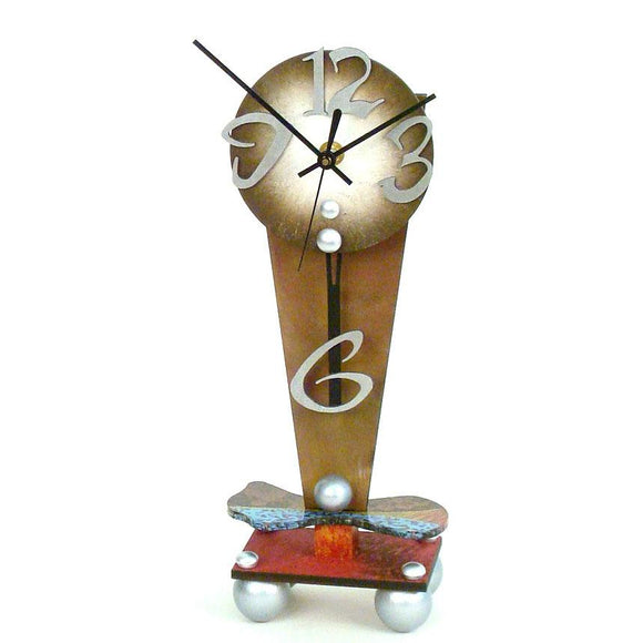David Scherer Table Clock Dial 13 Artistic Artisan Designer Handmade Clocks