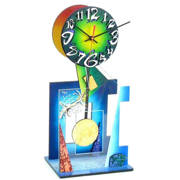 David Scherer Table Clock Ebony 93 Artistic Artisan Designer Handmade Clocks