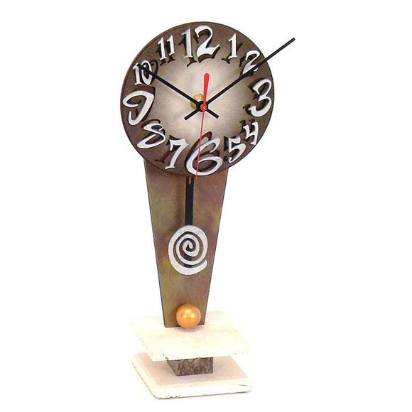 David Scherer Table Clock Type V Artistic Artisan Designer Handmade Clocks
