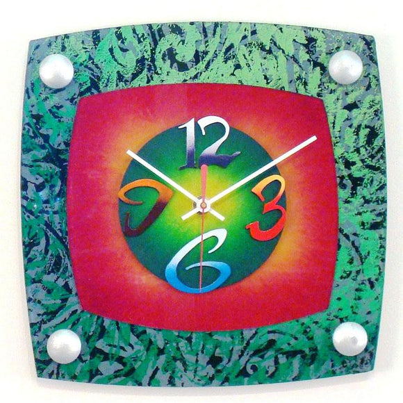 David Scherer Wall Clock TV Jungle Artistic Artisan Designer Handmade Clocks