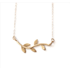 Emily Rosenfeld 14K Gold Laurel Vine Necklace Artistic Artisan Designer Jewelry
