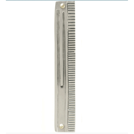 Emily Rosenfeld Judaica Pewter Deco Mezuzah Artistic Artisan Designer Judaica