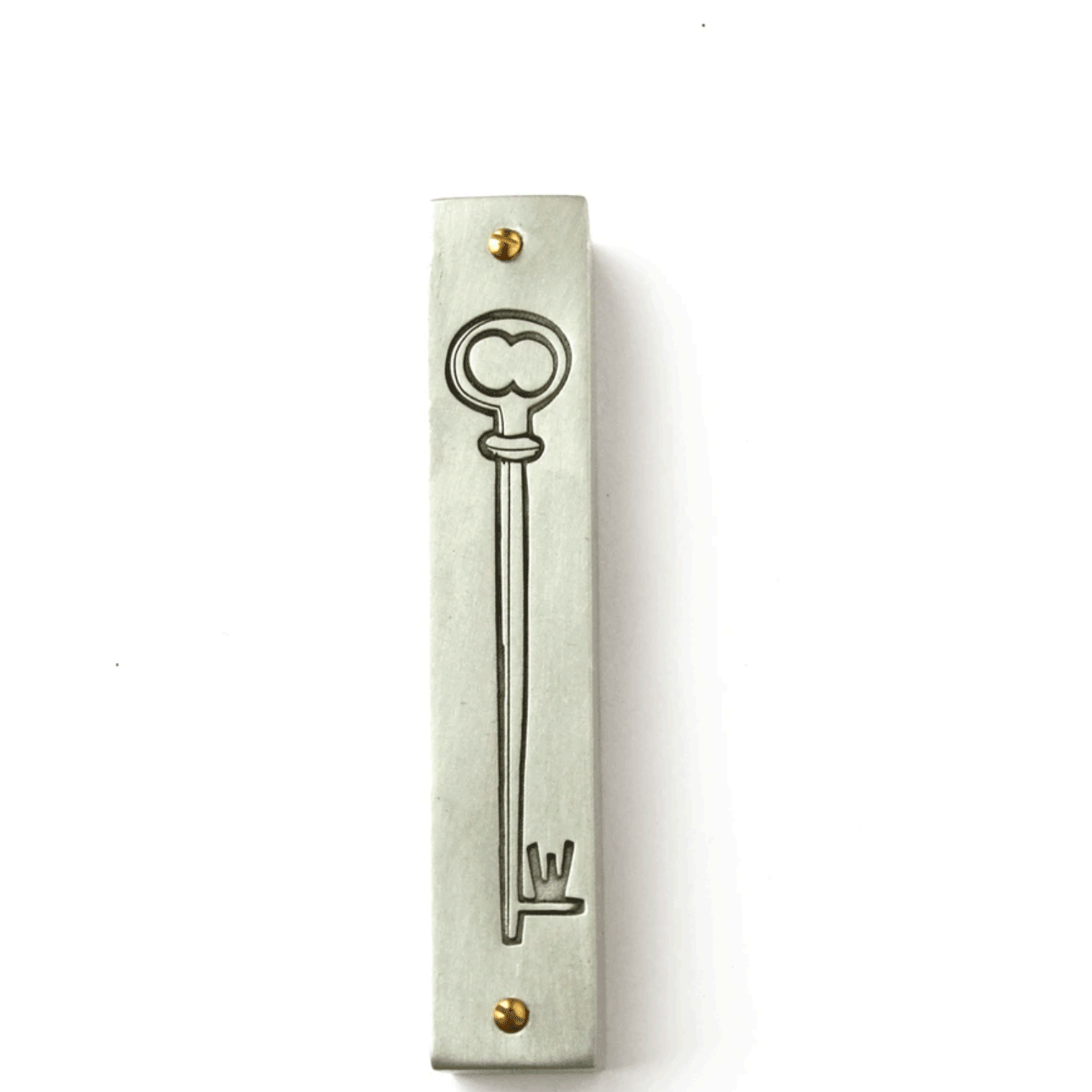 Emily Rosenfeld Judaica Pewter Key Mezuzah Artistic Artisan Designer Judaica