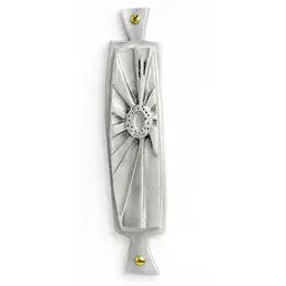 Emily Rosenfeld Sun Mezuzah, Artistic Artisan Designer Judaica