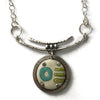 Enamel and Sterling Silver Pendant Necklace EN34 2 by Joanna Craft Jewelry Design Artistic Artisan Designer Jewelry