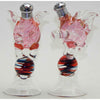Four Sisters Art Glass Dancing Pigs Blown Glass Salt and Pepper Shaker 102 Artistic Glass Salt and Pepper Shakers
