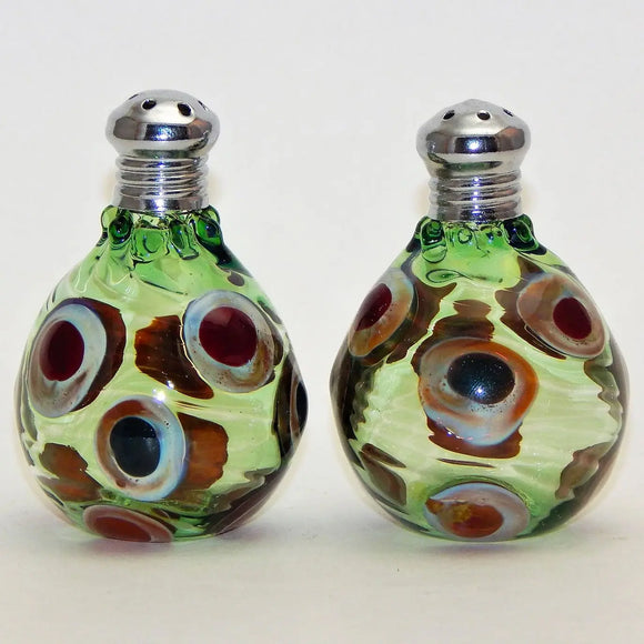 Four Sisters Art Glass Bees Blown Glass Salt and Pepper Shaker 273 Artistic Glass Salt and Pepper Shakers Salt and Pepper Shakers